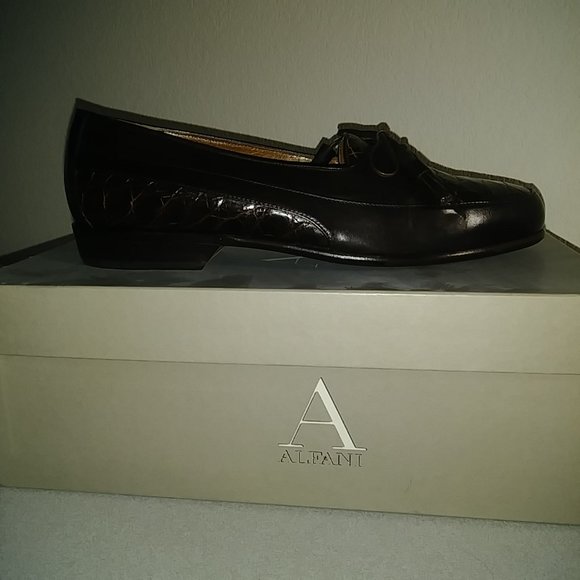 Vintage Alfani Style 3063, Brown, Size 9M, Crocodile/Calf Skin, NEVER WORN! main image 6